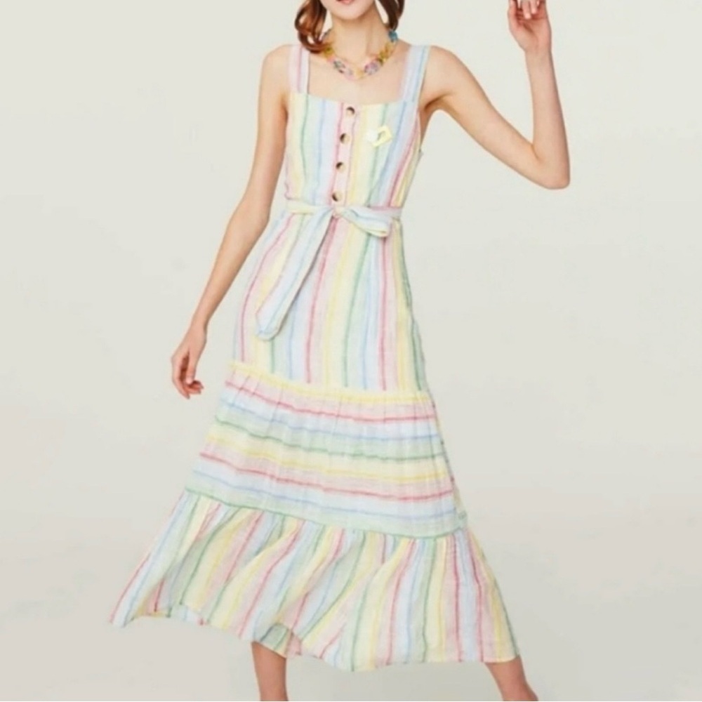 New Urban Outfitters San Katy Slub Maxi Dress